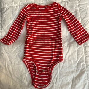 Carter's Red and White Striped One Piece